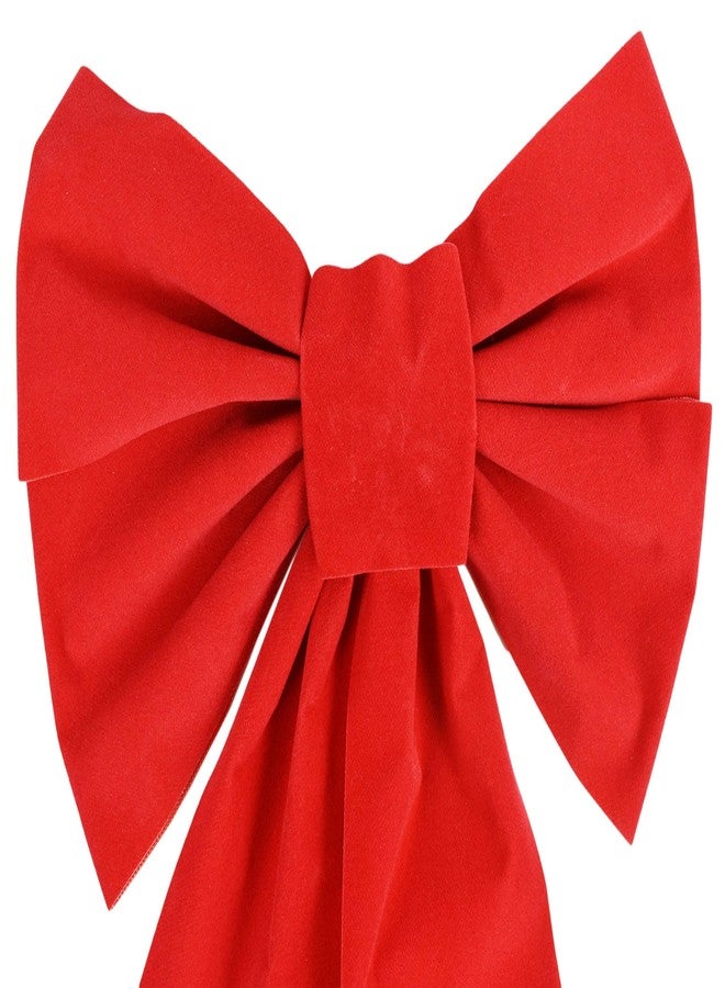 Good Old Values 20-Pack Red Velvet Bows - 9x16 Inch Large Decorative Bows for Holiday Decor, Wreaths, Gifts, and More - Festive Christmas Decorations - Image 3